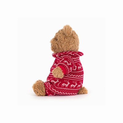 Jellycat Bartholomew Winter Pyjamas Bear Australia | 107345AFZ